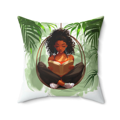 Book Lover African American Pillow