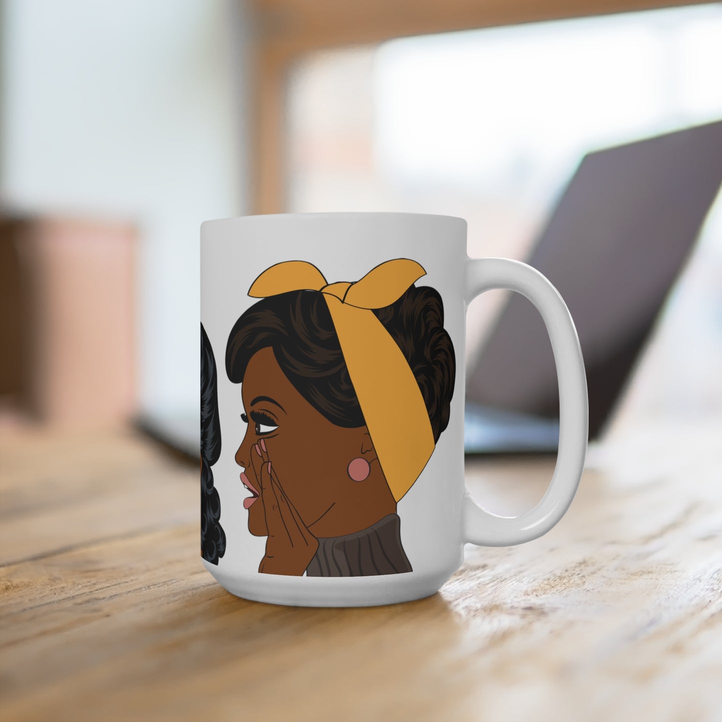 Black Women Retro African American Mug 15oz