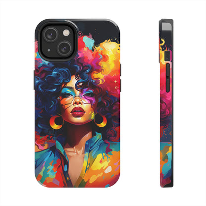 Rainbow Diva Phone Case, iPhone 14, iPhone 13, iPhone12 Phone Case, African American Phone Case, Black Girl Gift, Melanin Phone Case