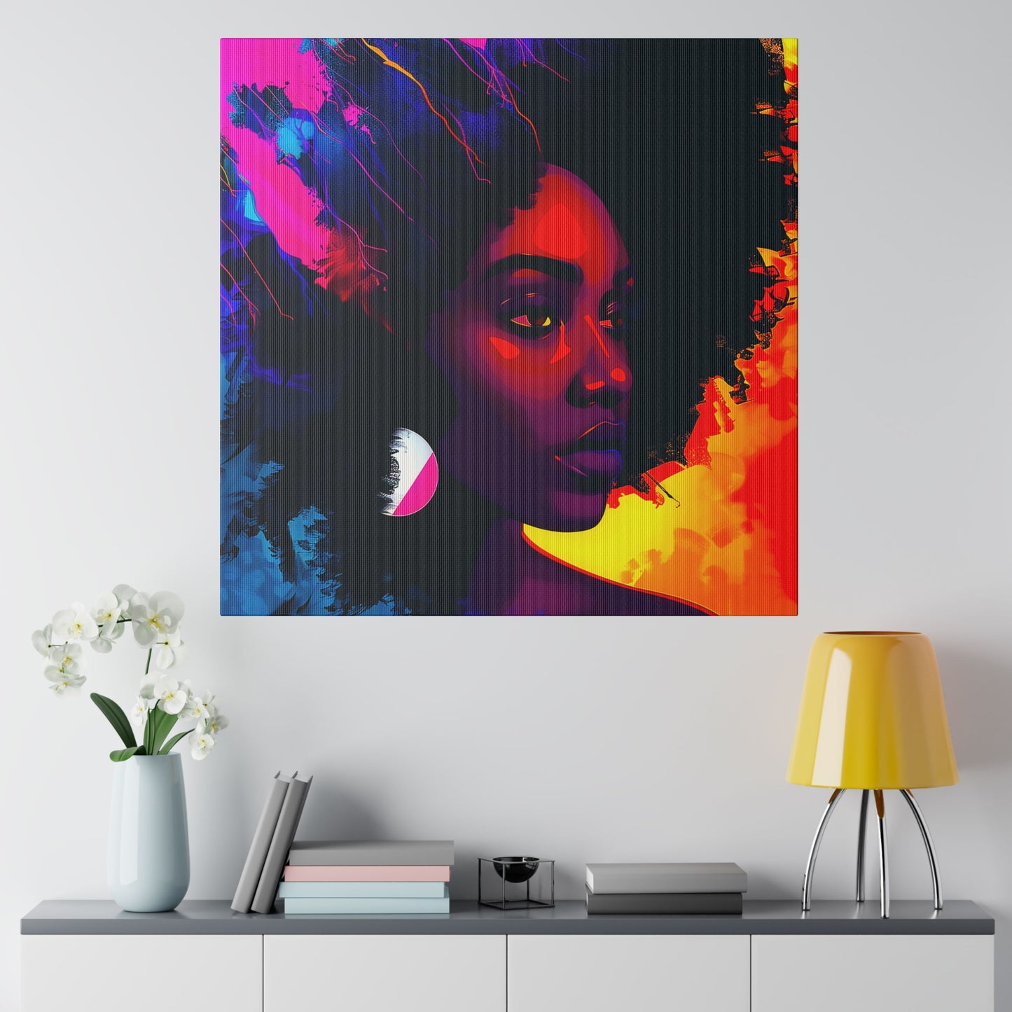 Afro Beauty African American Canvas Art