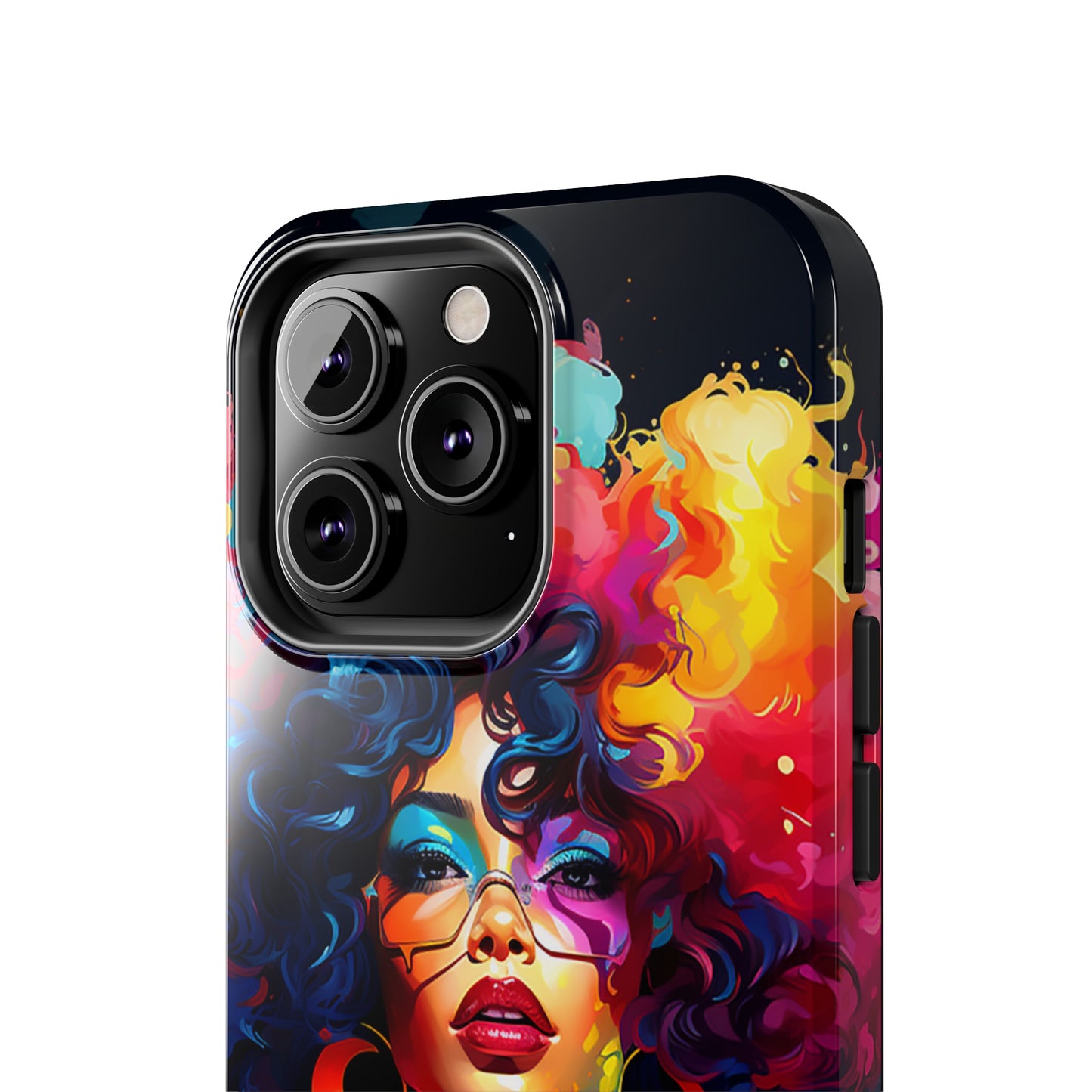 Rainbow Diva Phone Case, iPhone 14, iPhone 13, iPhone12 Phone Case, African American Phone Case, Black Girl Gift, Melanin Phone Case