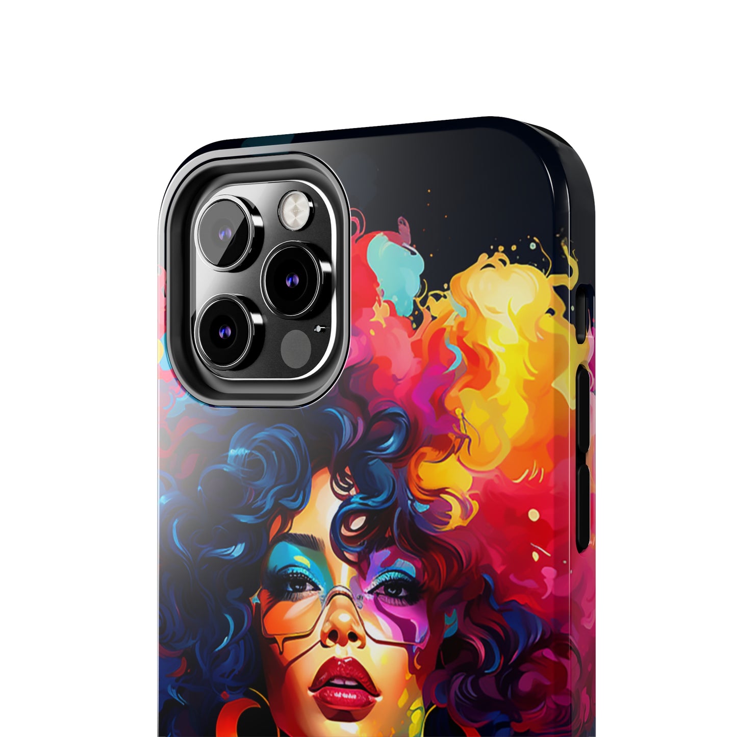 Rainbow Diva Phone Case, iPhone 14, iPhone 13, iPhone12 Phone Case, African American Phone Case, Black Girl Gift, Melanin Phone Case