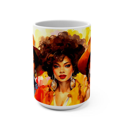 Elegant Lady African American Mug 15oz