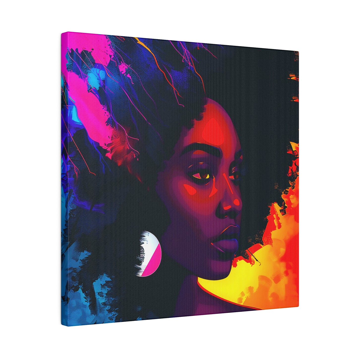 Afro Beauty African American Canvas Art