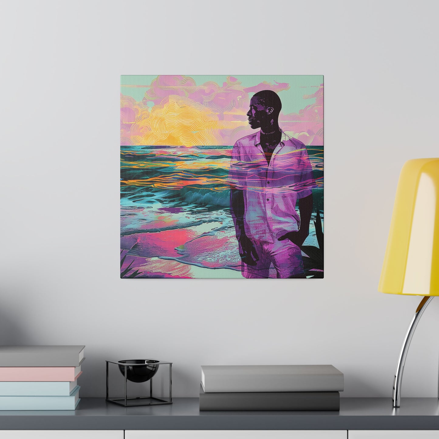 Out At Sea African American Canvas Art