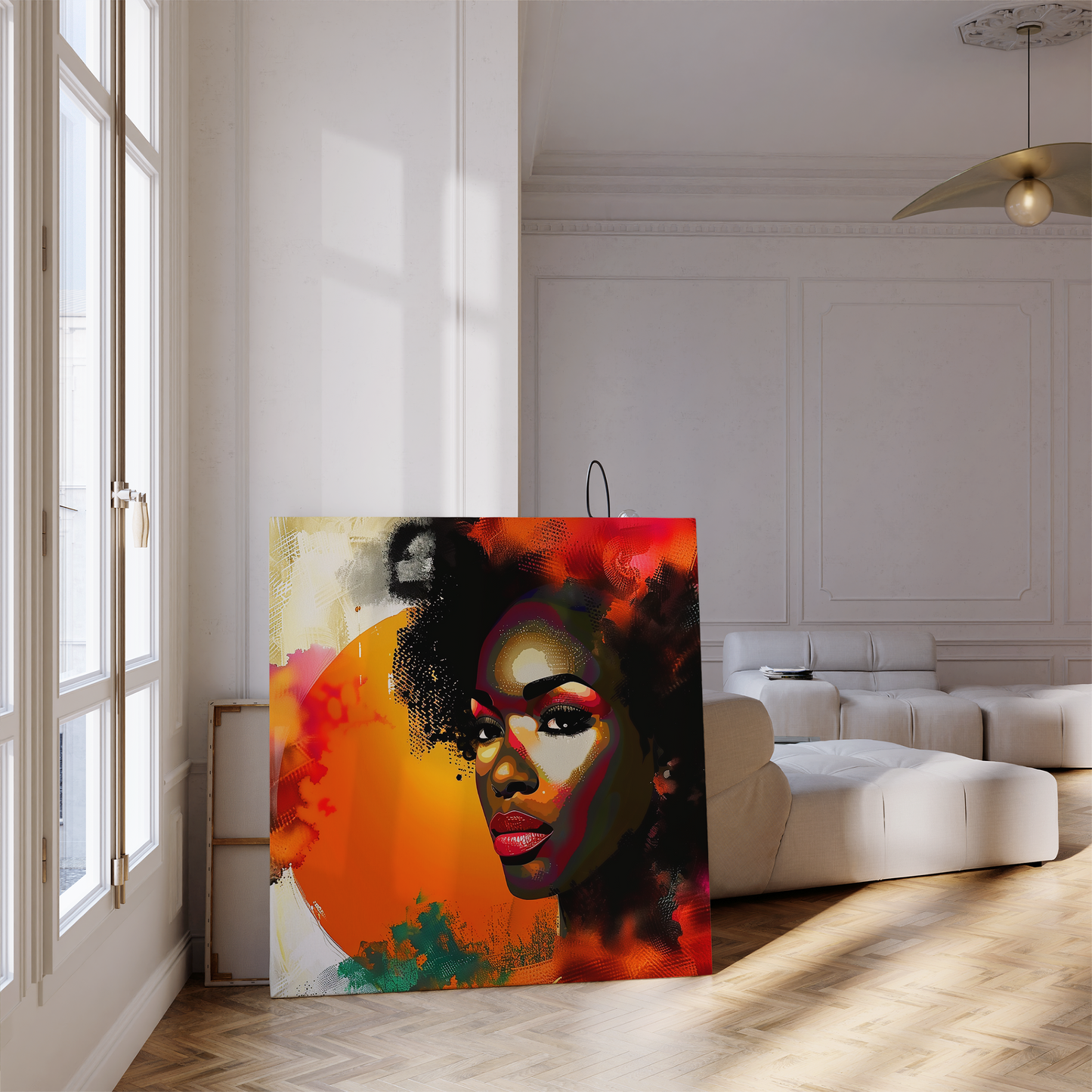 Abstract African American Canvas Art