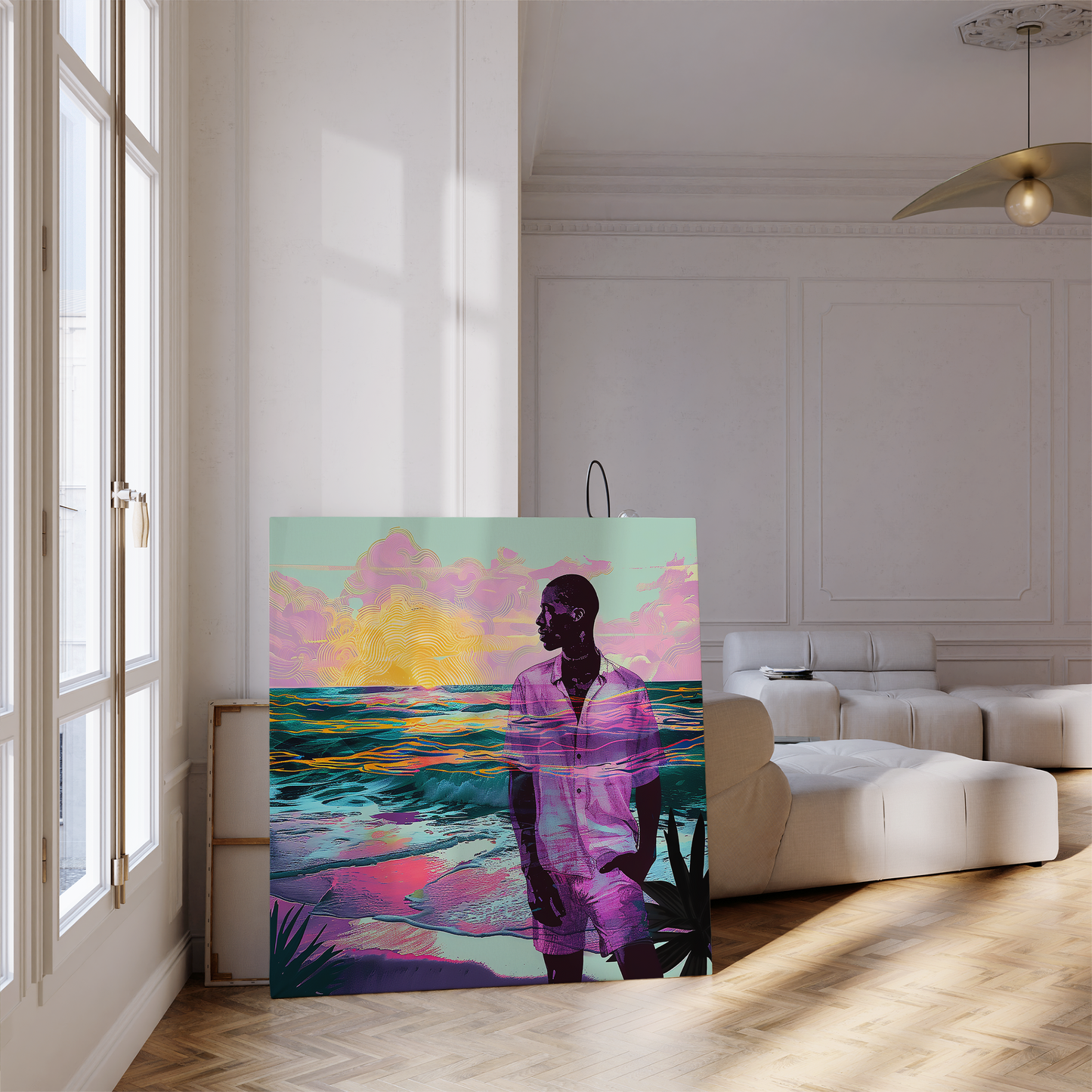 Out At Sea African American Canvas Art