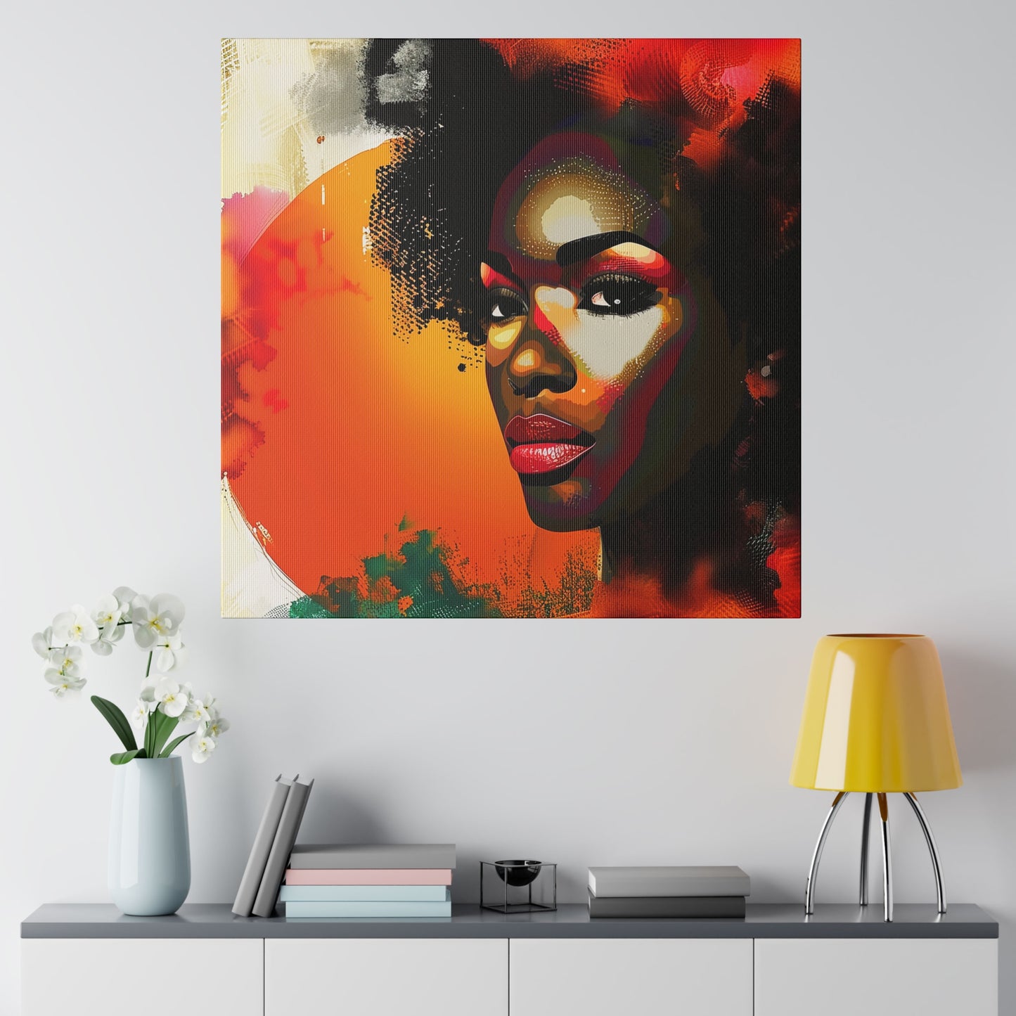 Abstract African American Canvas Art