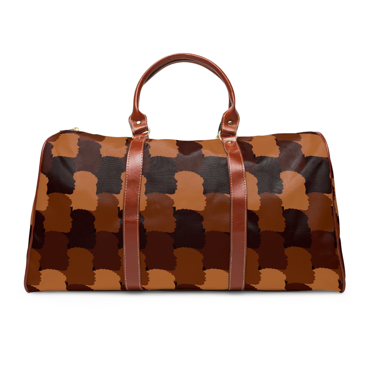 Brown Faces African American Travel Bag