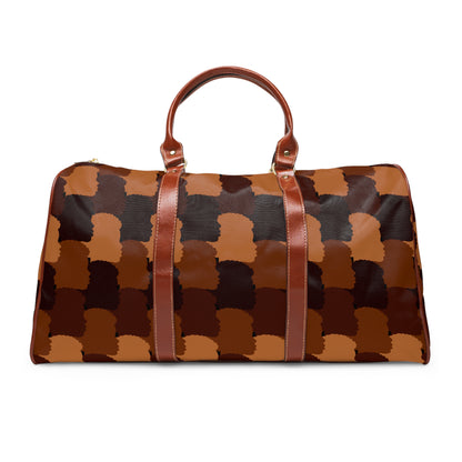 Brown Faces African American Travel Bag