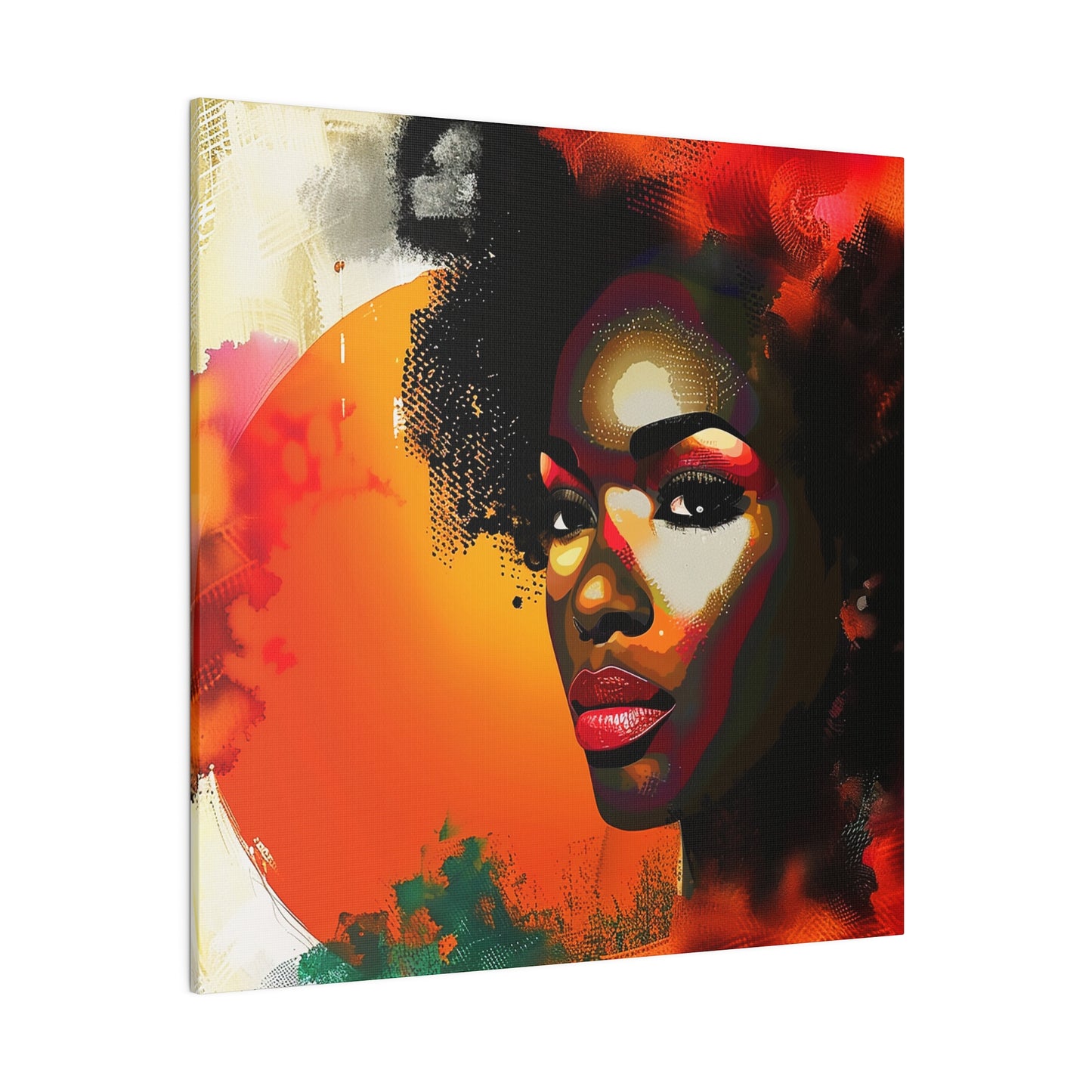 Abstract African American Canvas Art