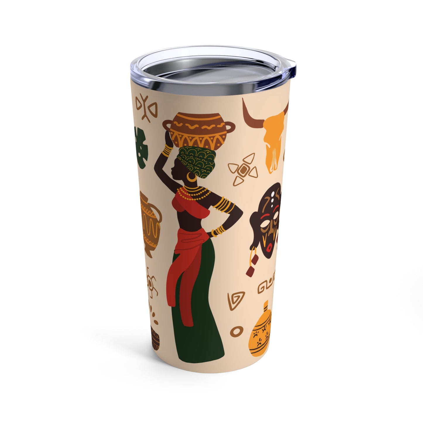 African Jungle African American Tumbler 20oz