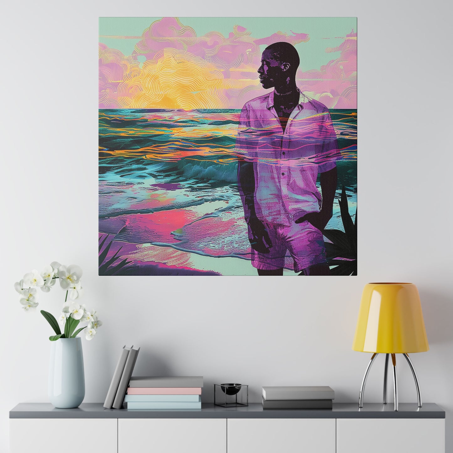 Out At Sea African American Canvas Art