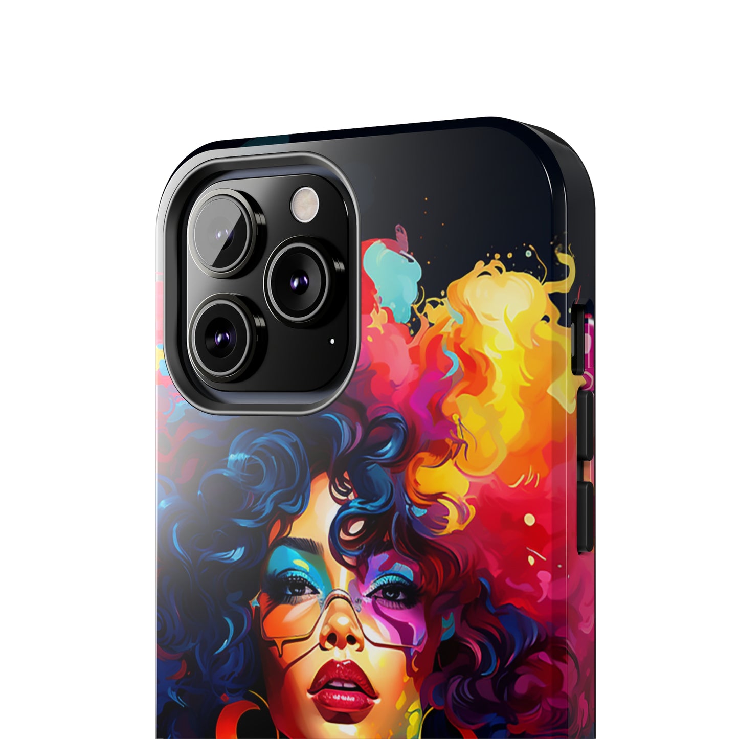 Rainbow Diva Phone Case, iPhone 14, iPhone 13, iPhone12 Phone Case, African American Phone Case, Black Girl Gift, Melanin Phone Case