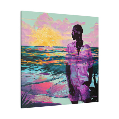 Out At Sea African American Canvas Art