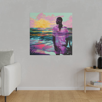 Out At Sea African American Canvas Art