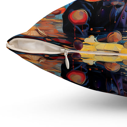 Out Of This World Abstract African American Pillow