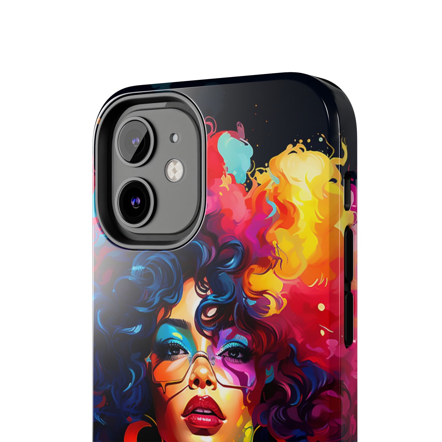 Rainbow Diva Phone Case, iPhone 14, iPhone 13, iPhone12 Phone Case, African American Phone Case, Black Girl Gift, Melanin Phone Case