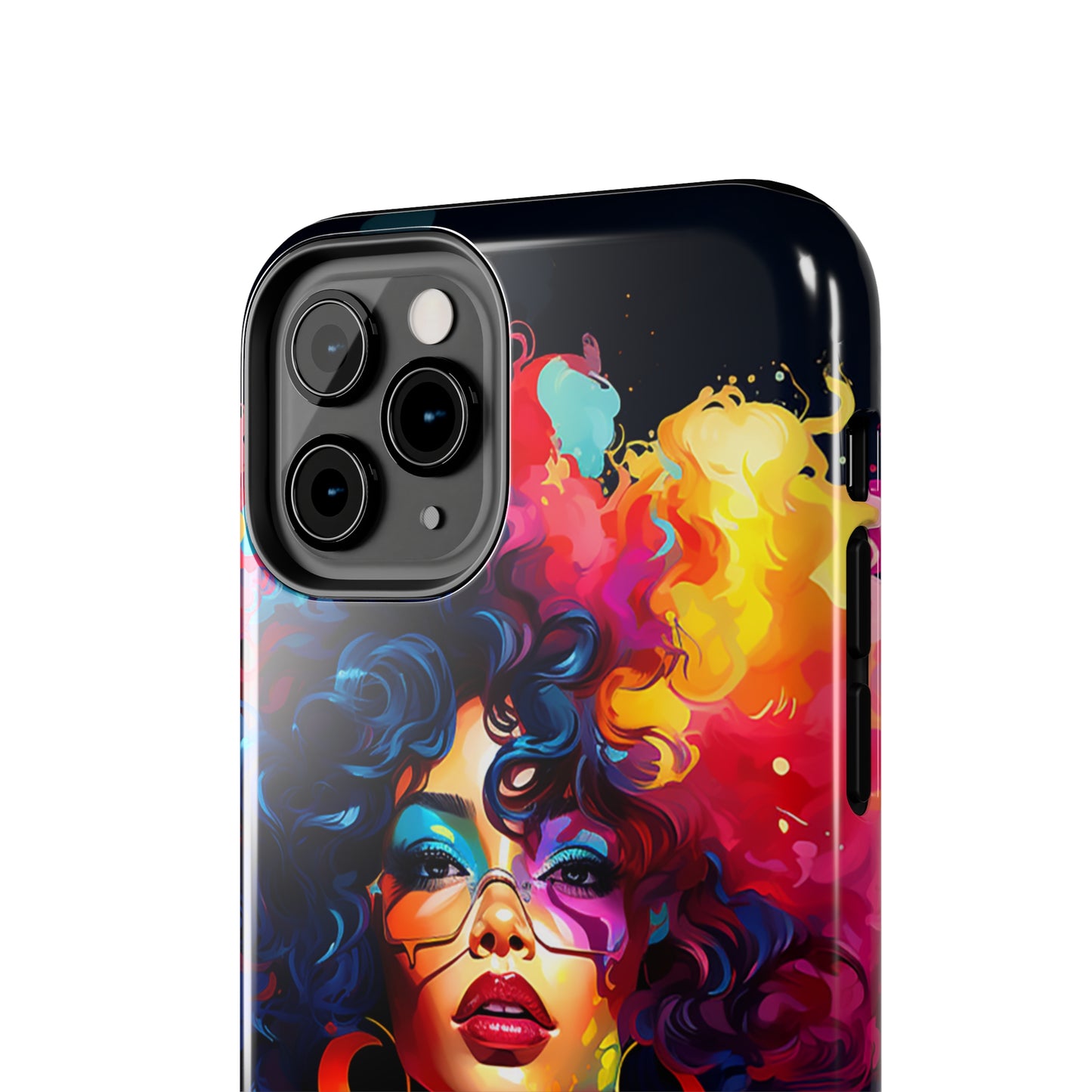 Rainbow Diva Phone Case, iPhone 14, iPhone 13, iPhone12 Phone Case, African American Phone Case, Black Girl Gift, Melanin Phone Case