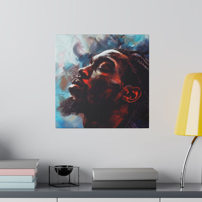 Black Man Abstract African American Canvas Art