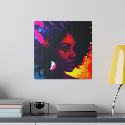 Afro Beauty African American Canvas Art