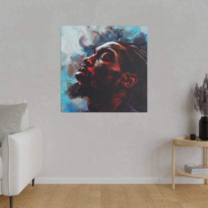 Black Man Abstract African American Canvas Art