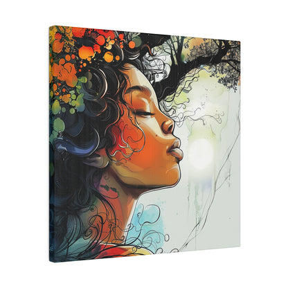 Nature Woman African American Canvas Art