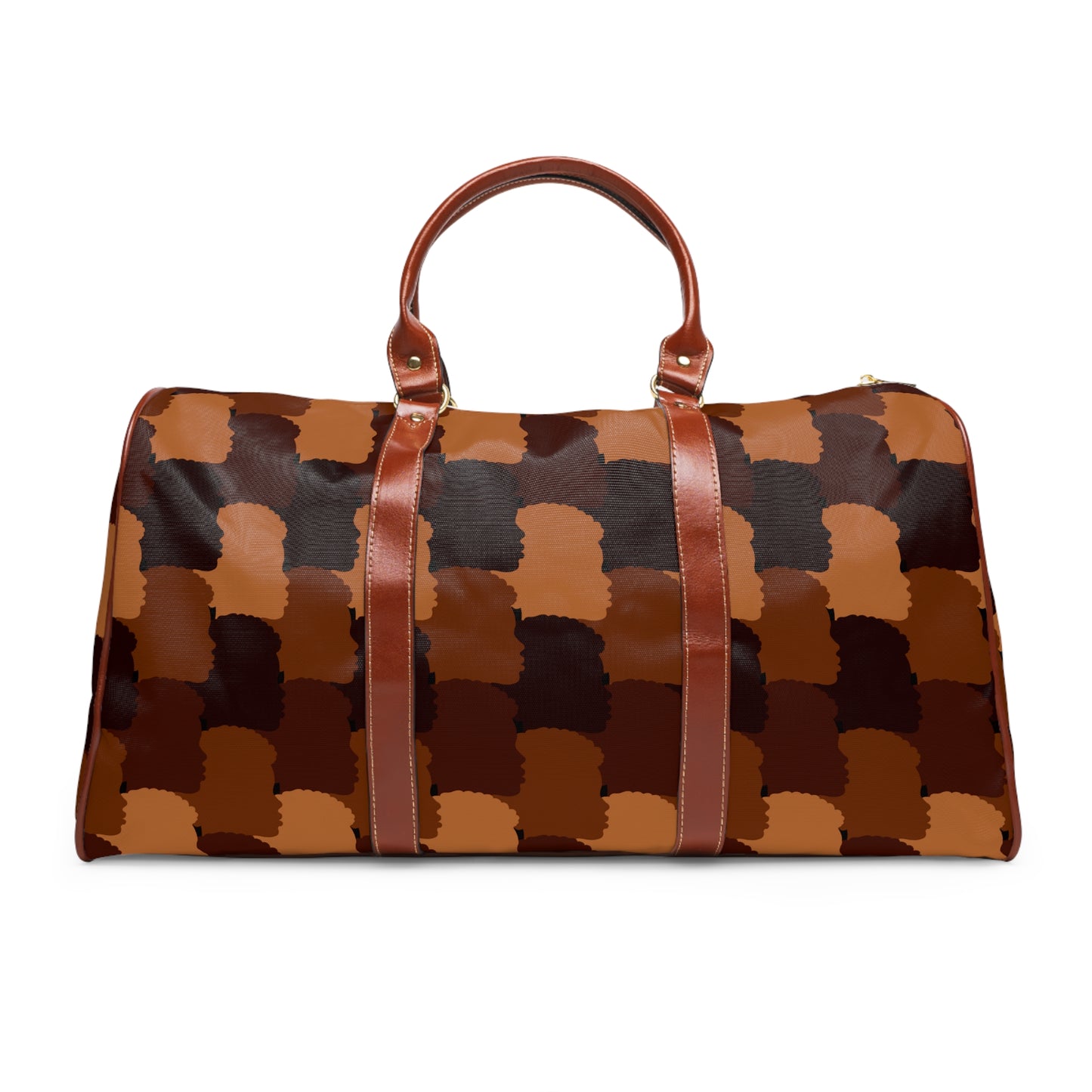 Brown Faces African American Travel Bag