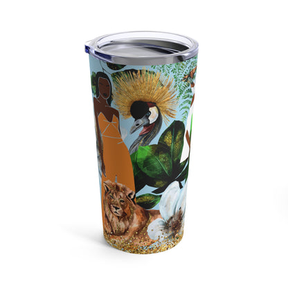 Into the Jungle African American Tumbler 20oz