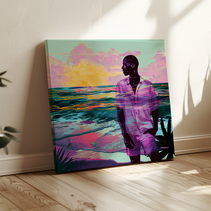 Out At Sea African American Canvas Art