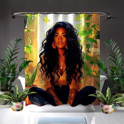 Feeling Good African American Shower Curtain