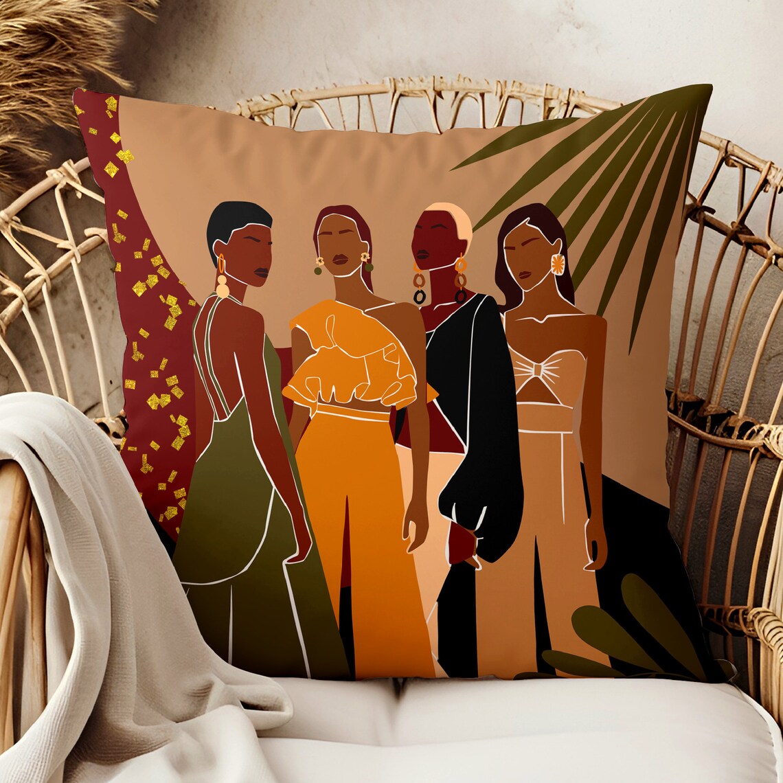 Divas African American Pillow