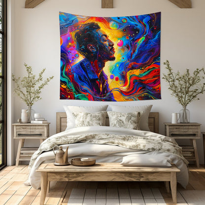 Drifting African American Indoor Wall Tapestry