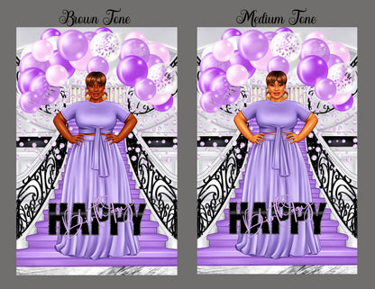 Happy Birthday, Black Greeting Cards, African American Greeting Cards, Birthday Cards for Black Women, Melanin Greeting Cards