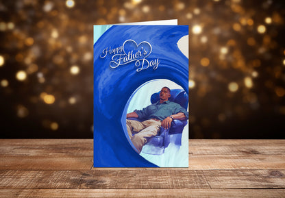 Black Father's Day Card: Melanin Greeting Card