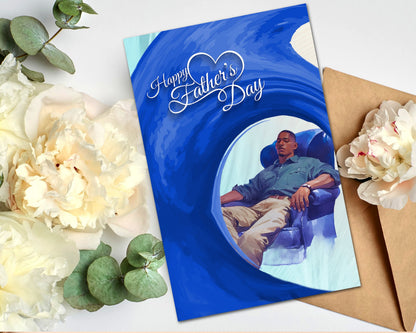 Black Father's Day Card: Melanin Greeting Card