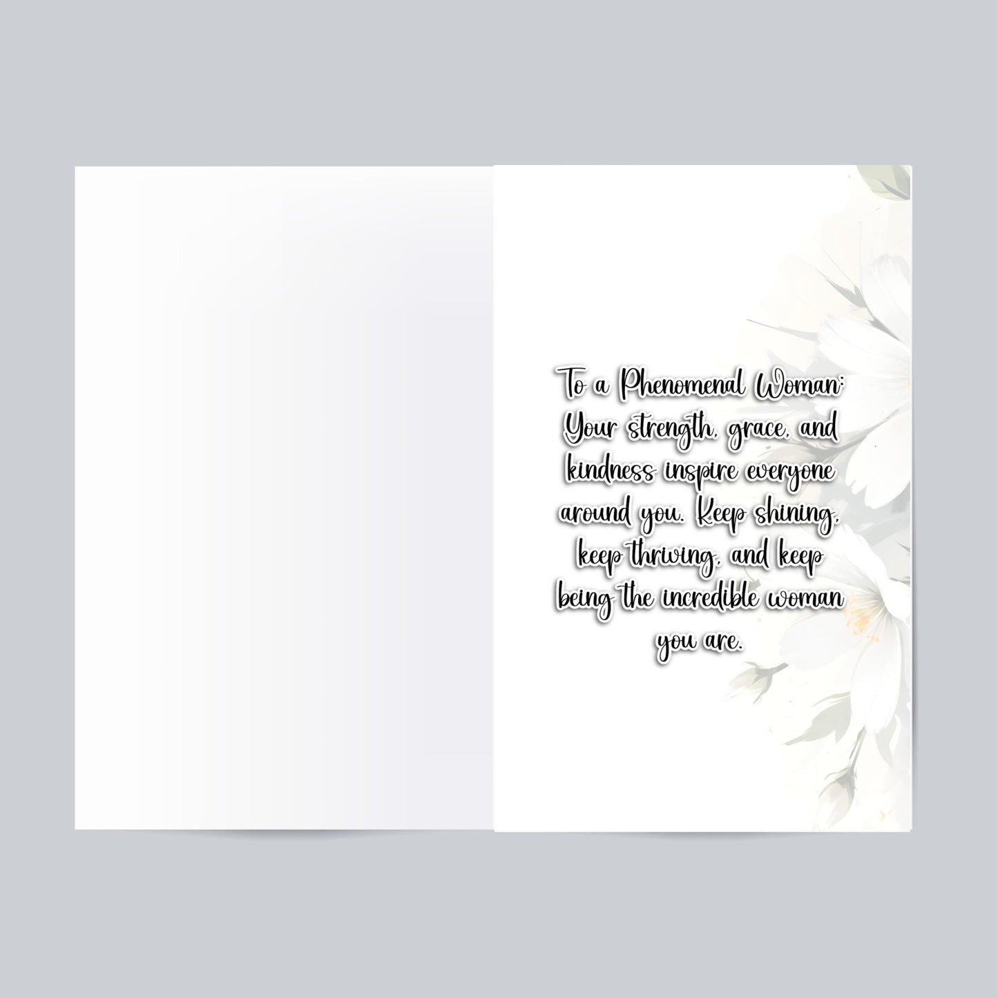 Phenomenal Woman Greeting Card: Black Women Art, All Occasion