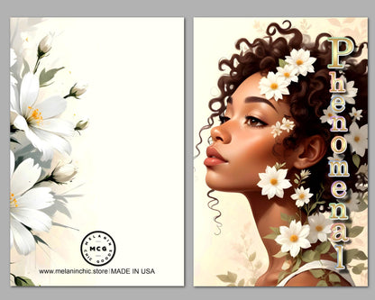 Phenomenal Woman Greeting Card: All Occasion African American Card