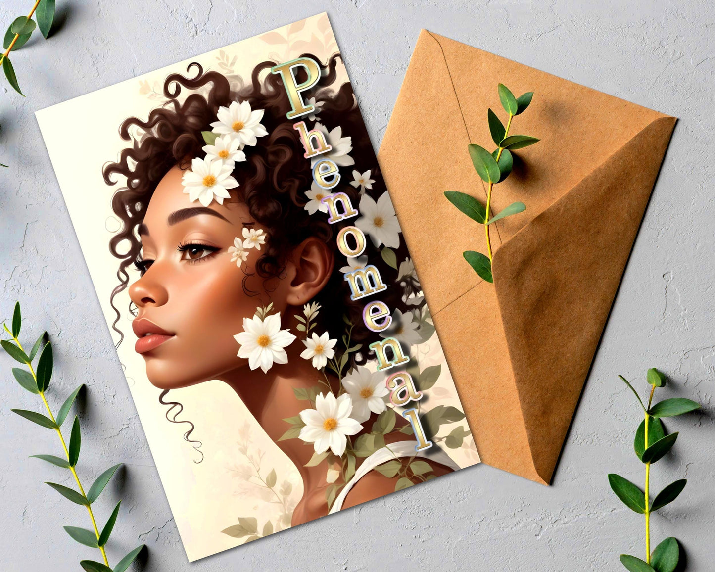 Phenomenal Woman Greeting Card: All Occasion African American Card