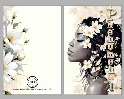 Phenomenal Woman Greeting Card: Black Women Art, All Occasion