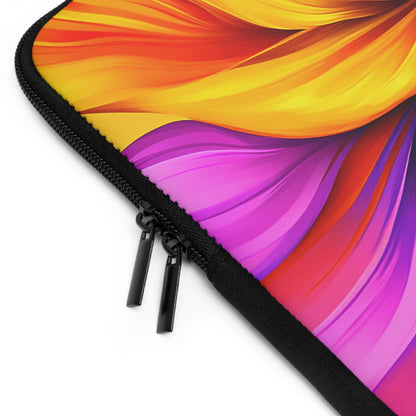 Black Girl Colorful Flower Hair Laptop Sleeve: Protective Tech Cover