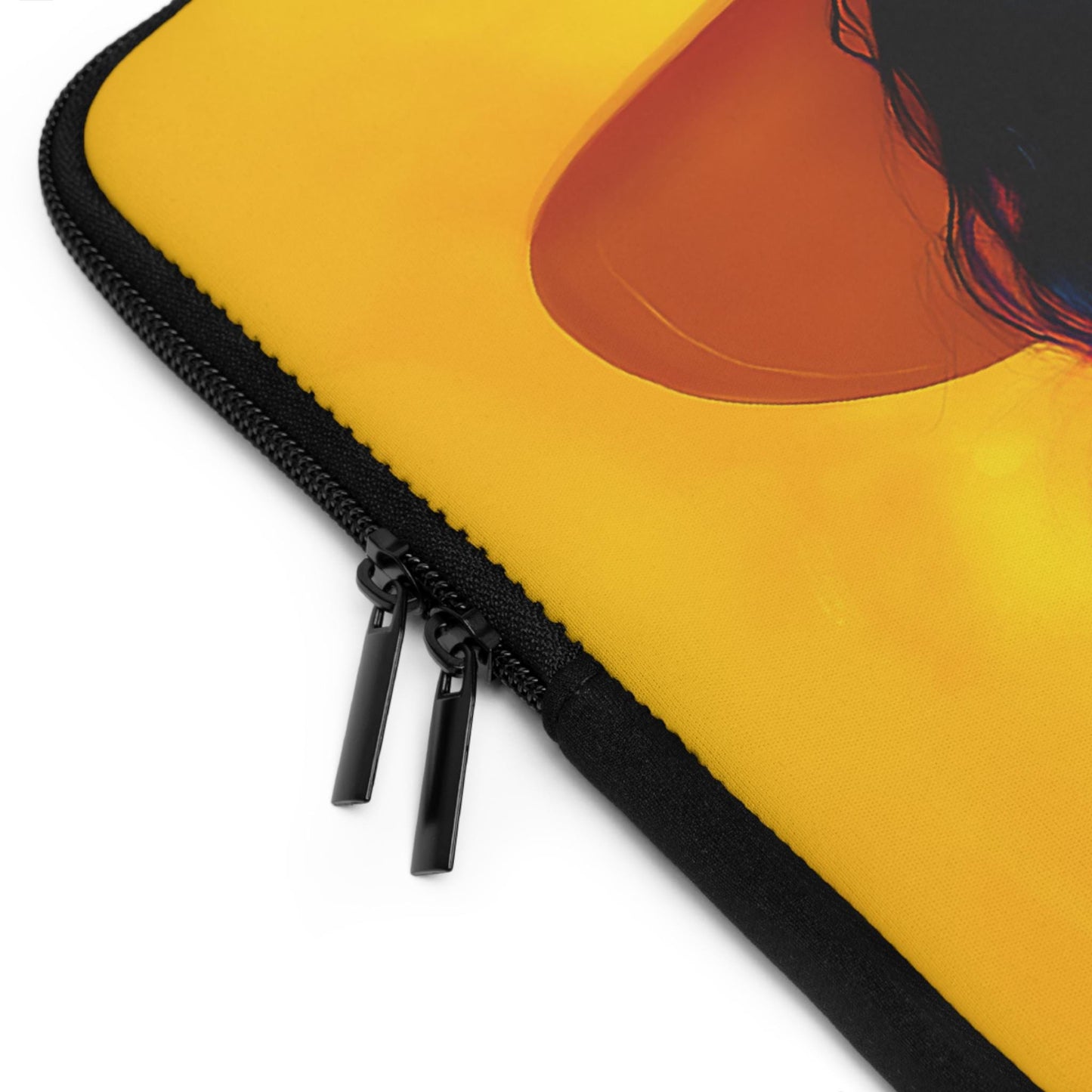 Black Woman Sunflower Laptop Sleeve: African American Tech Accessory