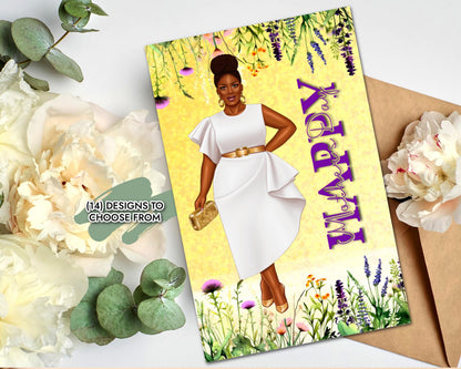 Afrocentric Mother's Day Card: Black Women Celebration