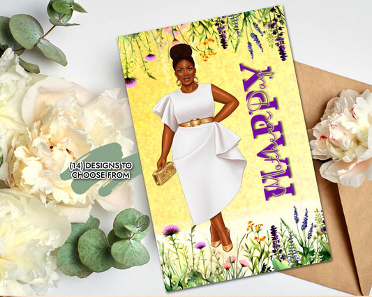Afrocentric Mother's Day Card: Black Women Celebration