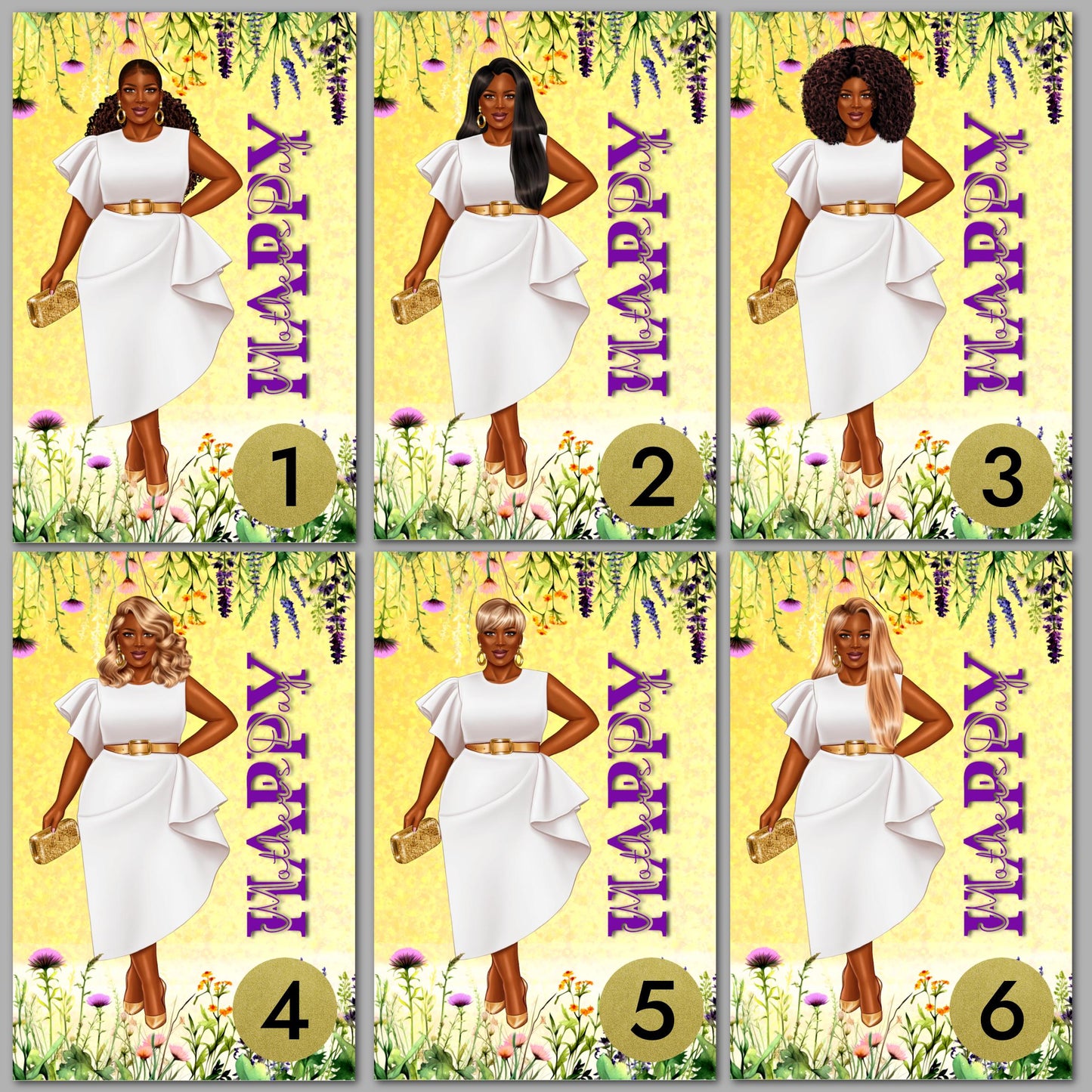 Afrocentric Mother's Day Card: Black Women Celebration