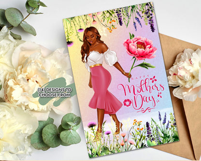 Afrocentric Mother's Day Card: Black Women Celebration