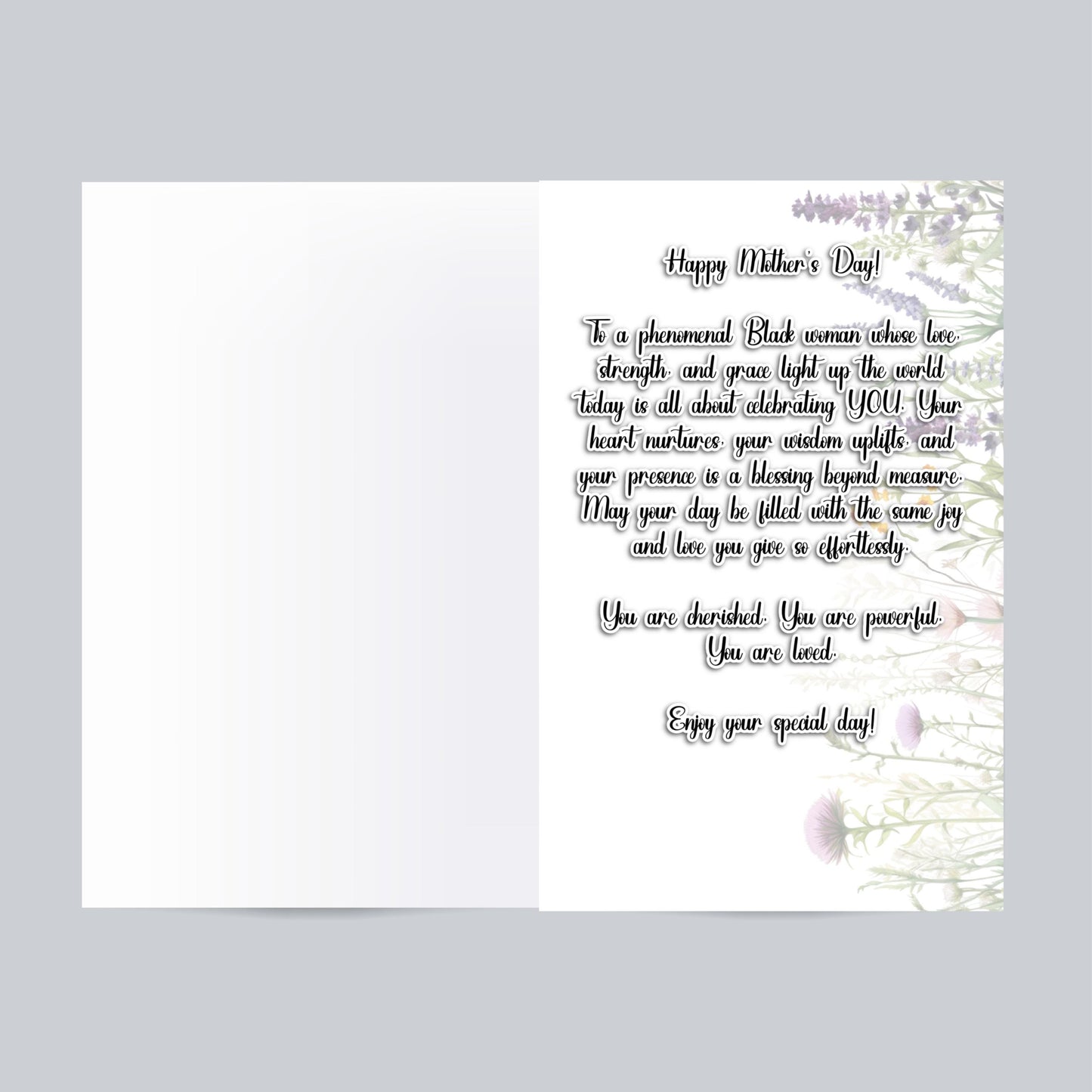 Afrocentric Mother's Day Card: Black Women Celebration