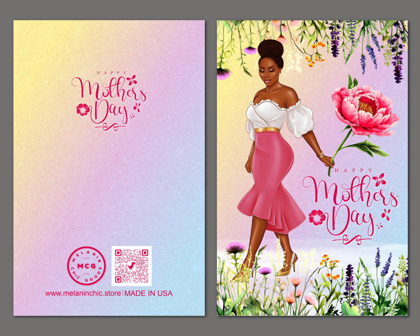 Afrocentric Mother's Day Card: Black Women Celebration