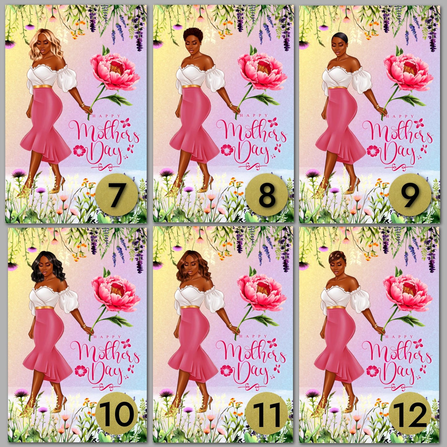 Afrocentric Mother's Day Card: Black Women Celebration