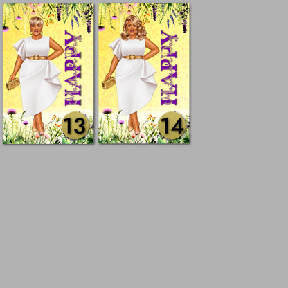 Afrocentric Mother's Day Card: Black Women Design